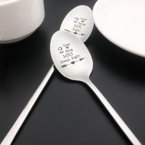 2 Year Anniversary Spoon Gifts for Couples